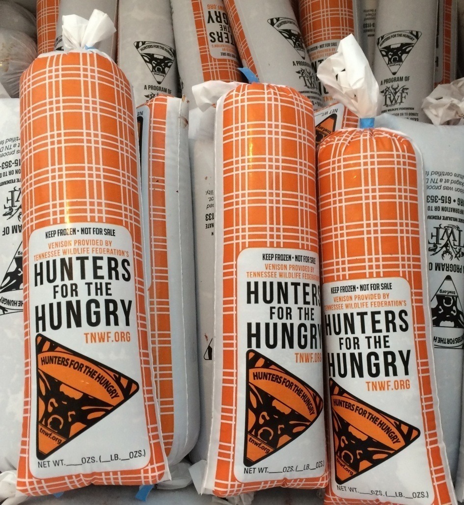 Packaged venison donated to food banks through Hunters for the Hungry
