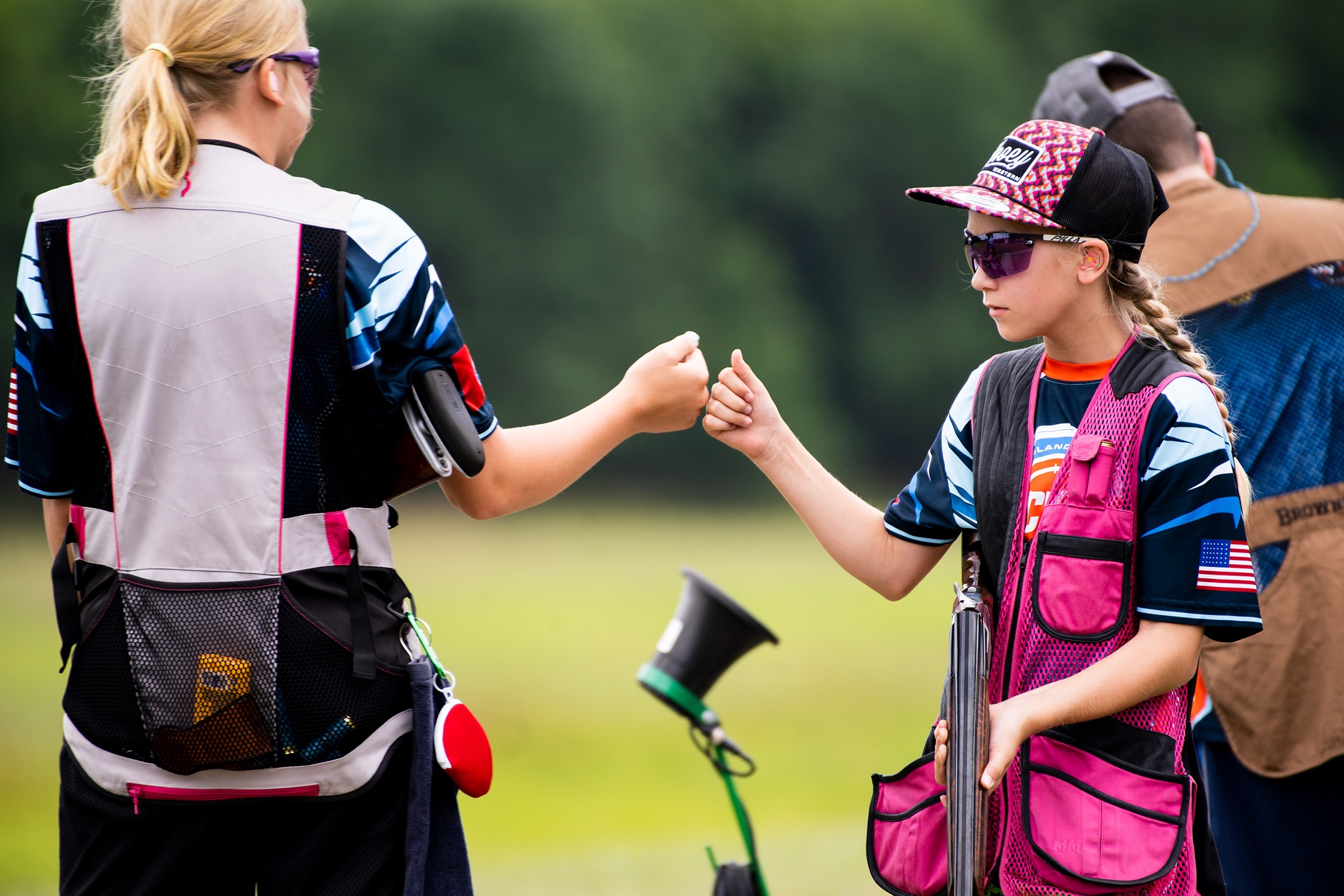 Tennessee SCTP athlete fist bumping a teammate at the state championship