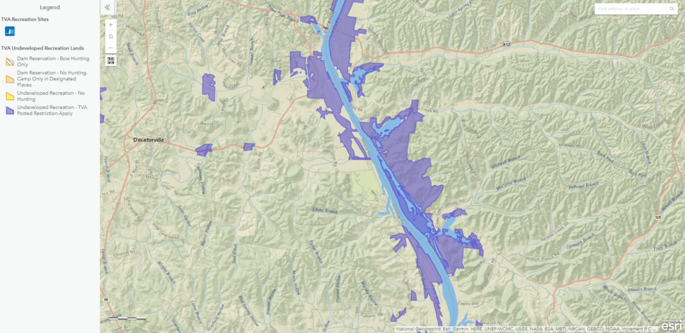 Demystifying Public Hunting Land - TVA Interactive Map 980x477