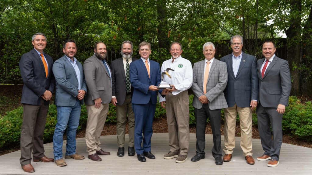 Collaborators on Bill Dance Signature Lakes project, 2023 Conservationist of the Year