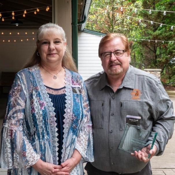 Shari and Greg Atwell, recipients of the 2024 Hunter Education Instructor of the Year award