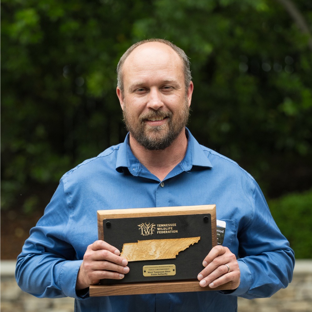 David Blackwood, accepting the Conservation Organization of the Year Award on behalf of the West Tennessee River Basin Authority